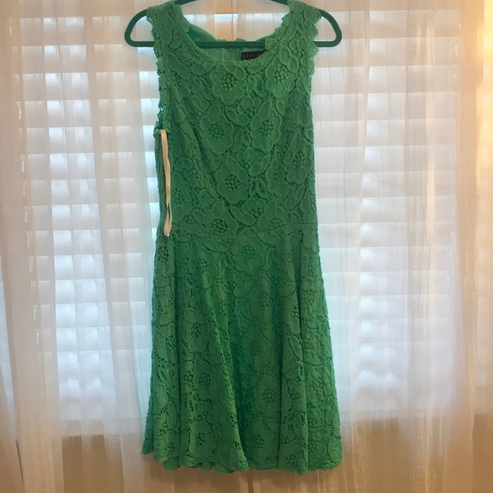 Girls lace teal dress